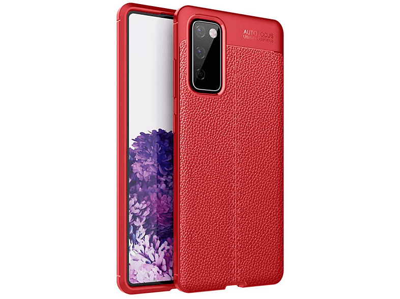 NEWFACE Samsung Galaxy S20 Fe Uyumlu Auto Focus Kapak Telefon Kılıfı Kırmızı