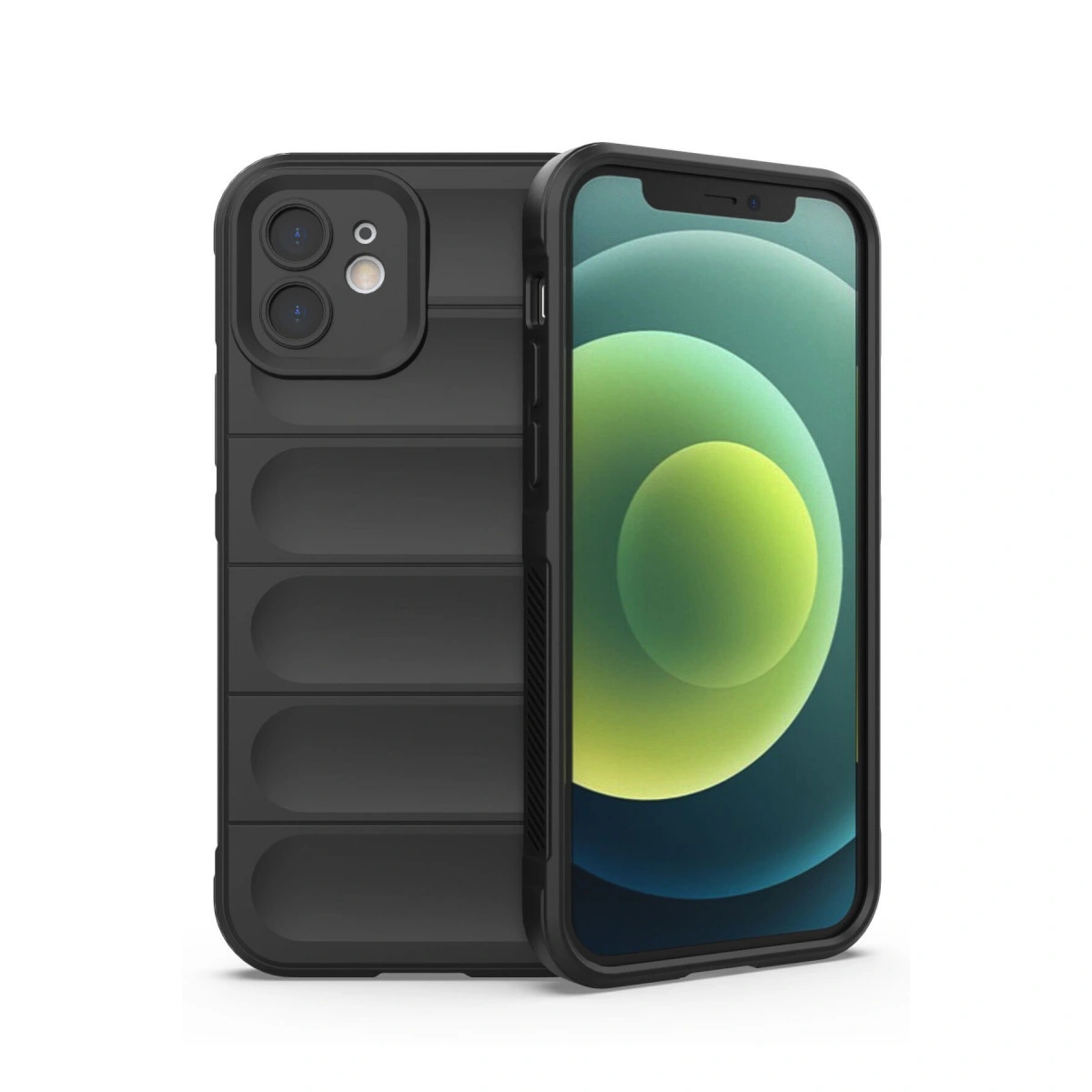 NEWFACE iPhone 12 Uyumlu Optimum Silikon Telefon Kılıfı Siyah