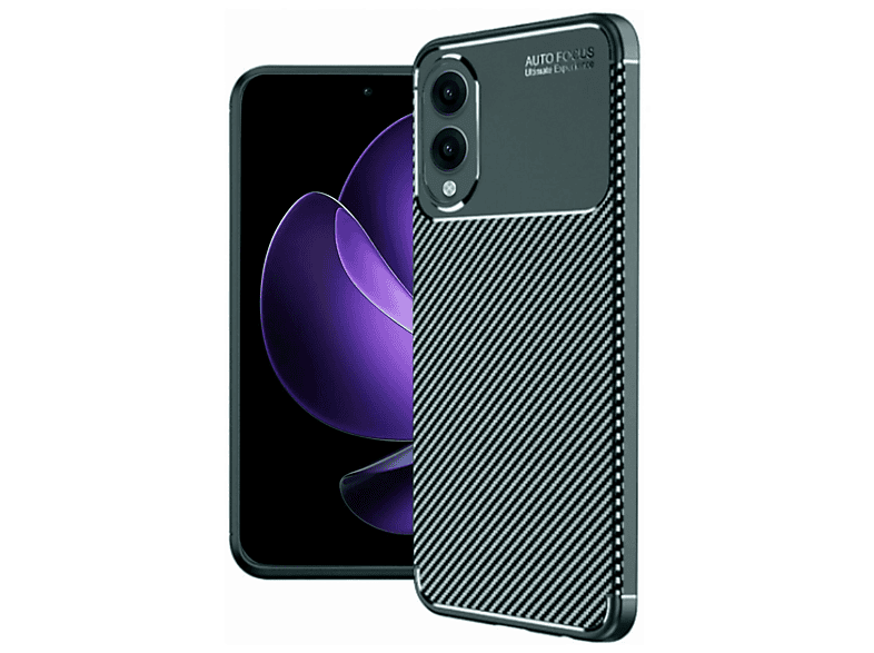 NEWFACE Samsung Galaxy S25 Edge Uyumlu Auto Focus Karbon Kapak Telefon Kılıfı Koyu Yeşil