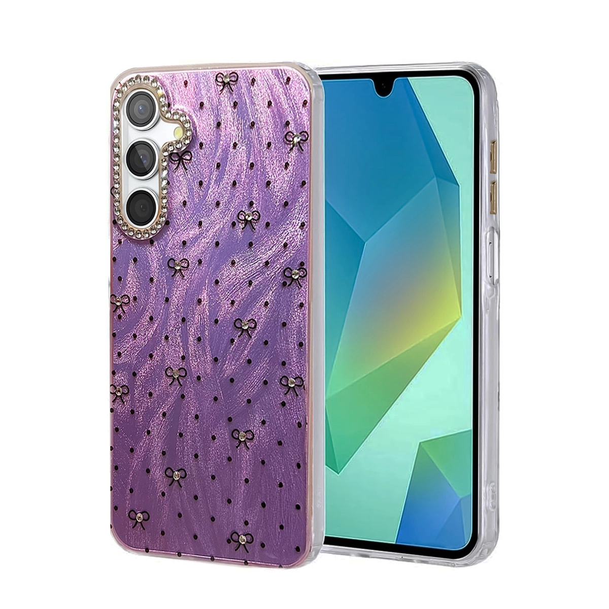 NEWFACE Samsung Galaxy S25 Uyumlu Blade Aynalı Desenli Kapak Telefon Kılıfı Çok Renkli