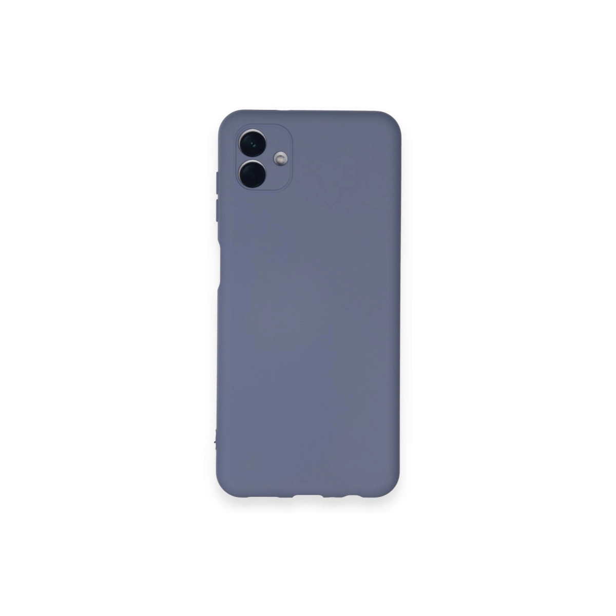 Arkada iki kamera ve flaşı olan arduaz mavisi telefon kılıfı.