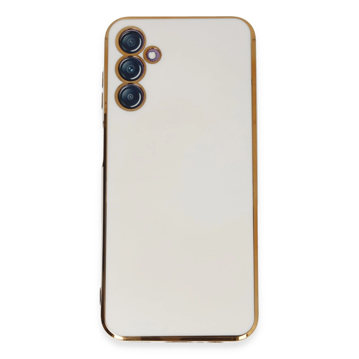 NEWFACE Samsung Galaxy M14 5G Uyumlu Volet Silikon Telefon Kılıfı Beyaz