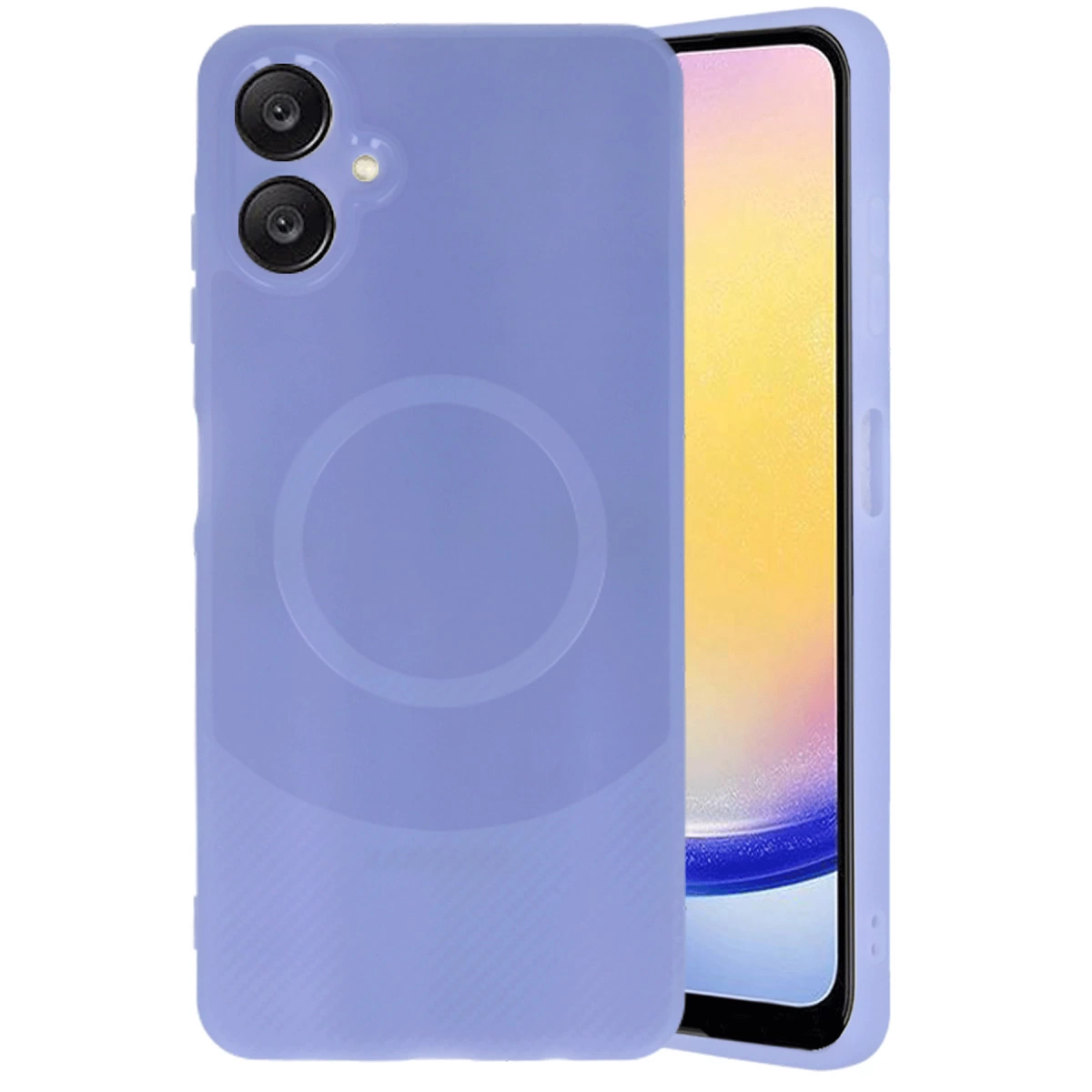 NEWFACE Samsung A06 Uyumlu Maya Karbon Kapak Telefon Kılıfı Lila