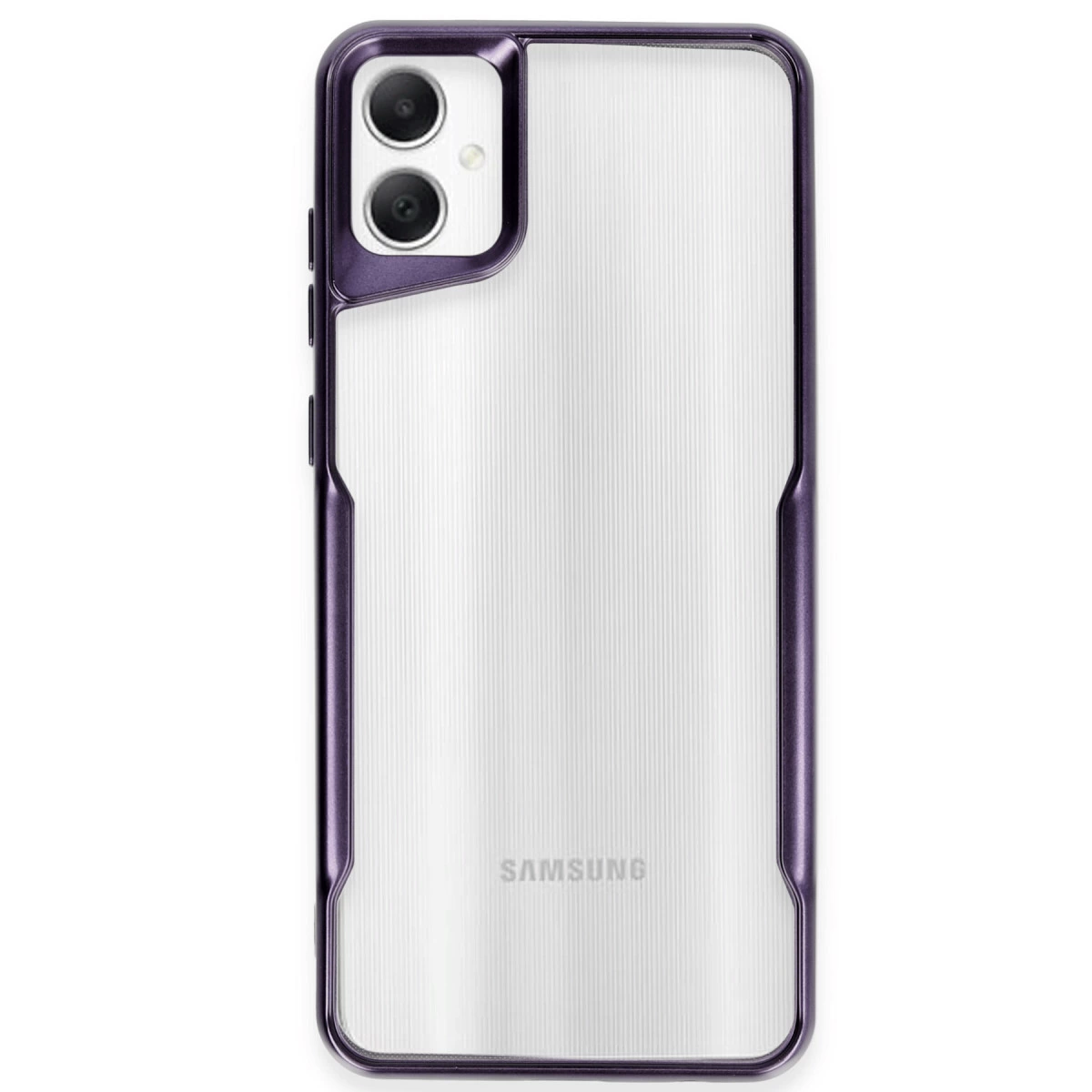 NEWFACE Samsung Galaxy A06 Uyumlu Boyi Silikon Kapak Telefon Kılıfı Derin Mor