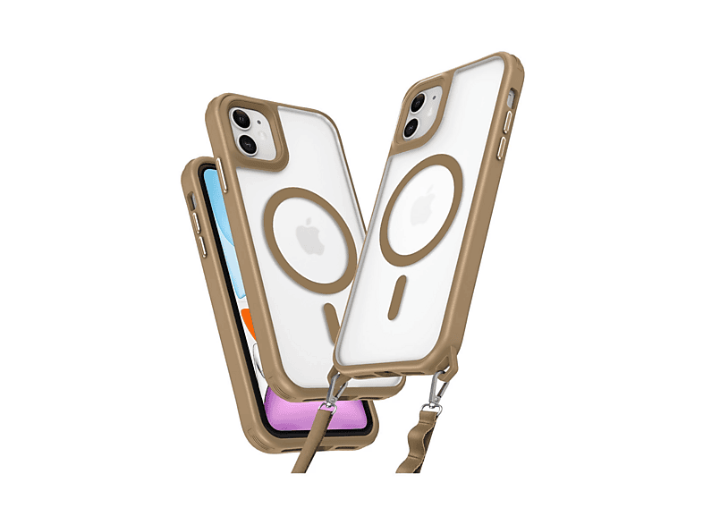 NEWFACE iPhone 11 Uyumlu Enka Magsafe Silikon Telefon Kılıfı Çöl Titanyum