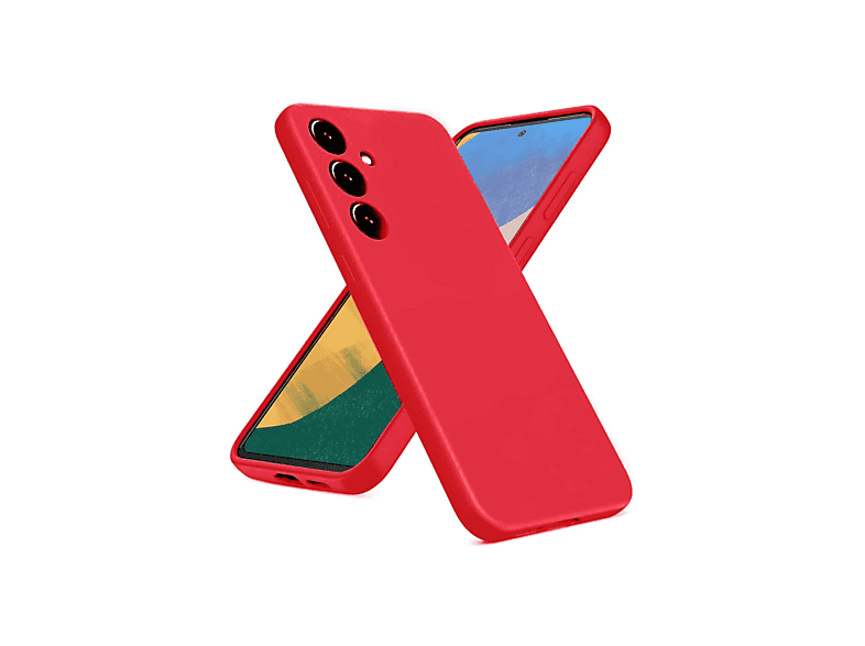 NEWFACE Samsung Galaxy A36 Uyumlu Nano İçi Kadife Silikon Telefon Kılıfı Kırmızı