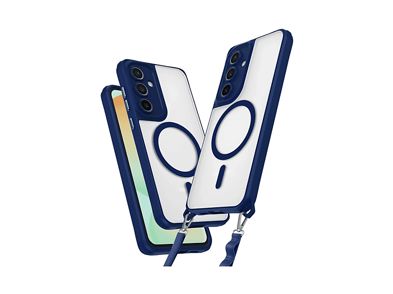 NEWFACE Samsung Galaxy S25 Uyumlu Enka Magsafe Silikon Telefon Kılıfı Lacivert