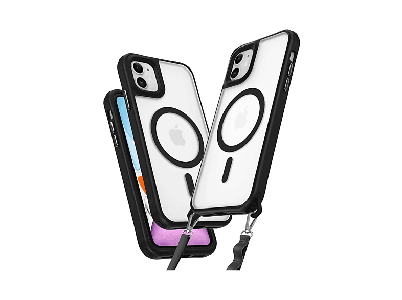 NEWFACE iPhone 11 Uyumlu Enka Magsafe Silikon Telefon Kılıfı Siyah