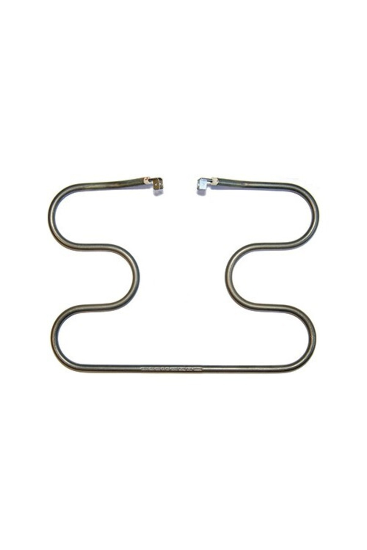 İki bağlantı noktasına sahip metal, S şeklinde ısıtma elemanı.