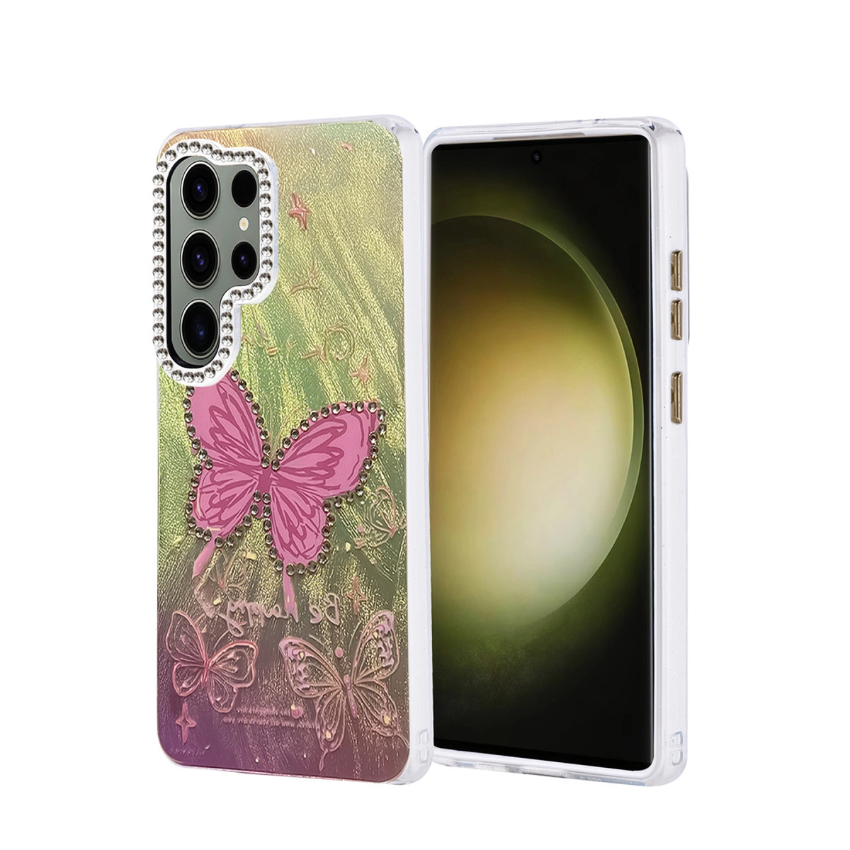 NEWFACE Samsung Galaxy S25 Ultra Uyumlu Blade Aynalı Desenli Kapak Telefon Kılıfı Çok Renkli