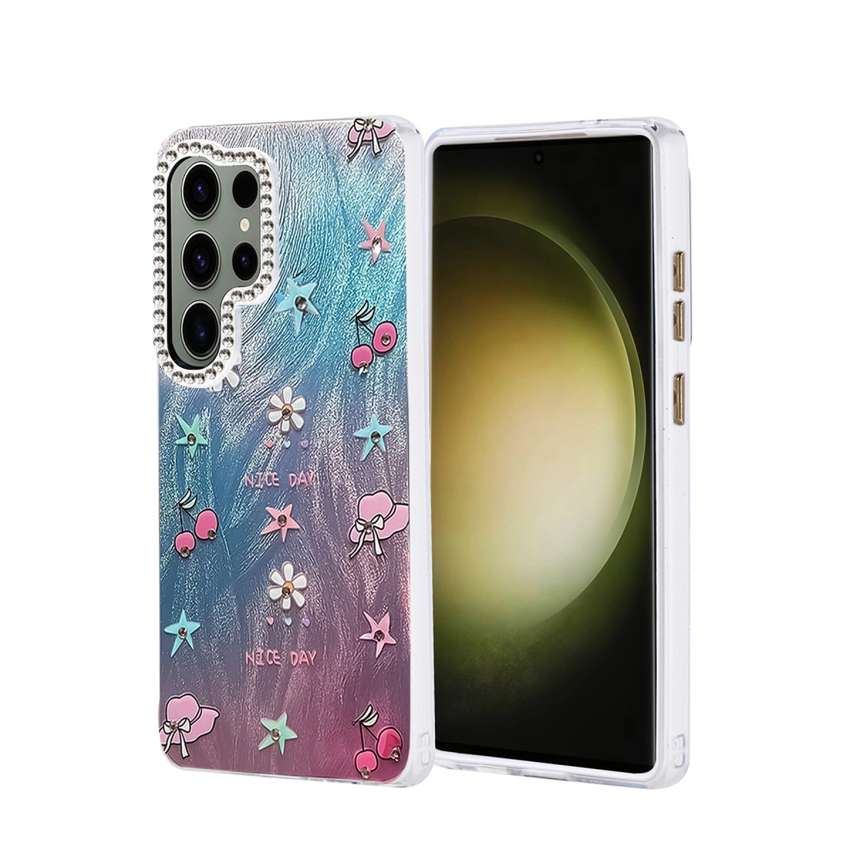 NEWFACE Samsung Galaxy S25 Ultra Uyumlu Blade Aynalı Desenli Kapak Telefon Kılıfı Çok Renkli