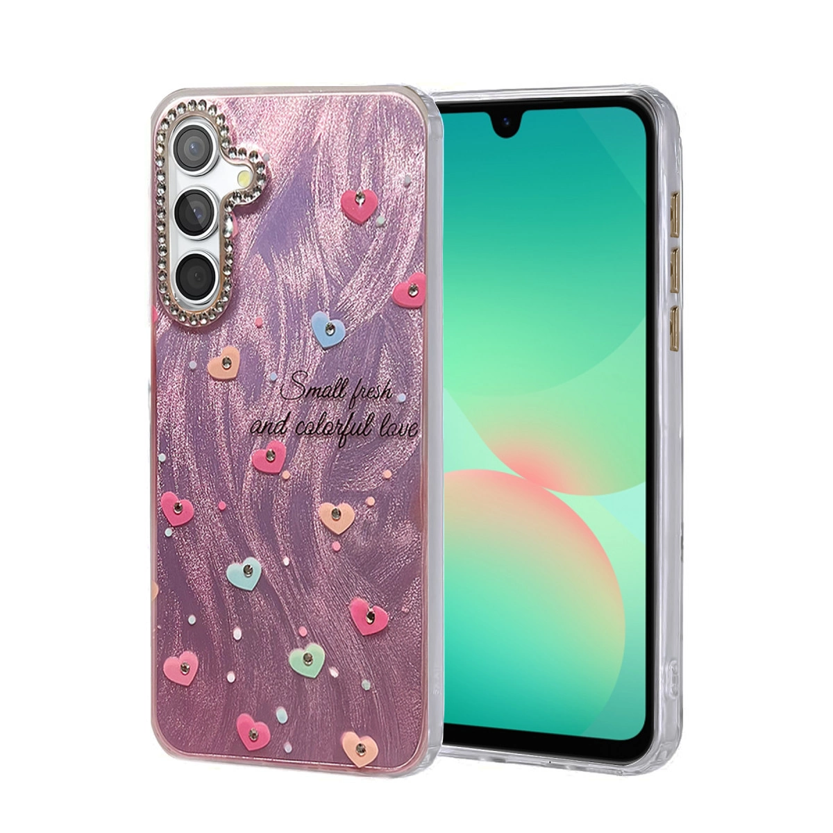 NEWFACE Samsung Galaxy A26 Uyumlu Blade Aynalı Desenli Kapak Telefon Kılıfı Çok Renkli
