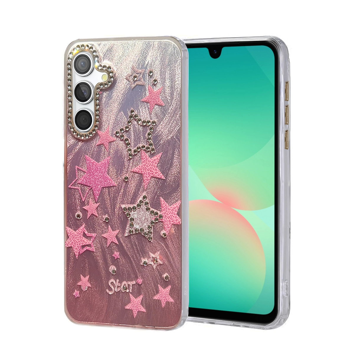 NEWFACE Samsung Galaxy A26 Uyumlu Blade Aynalı Desenli Kapak Telefon Kılıfı Çok Renkli