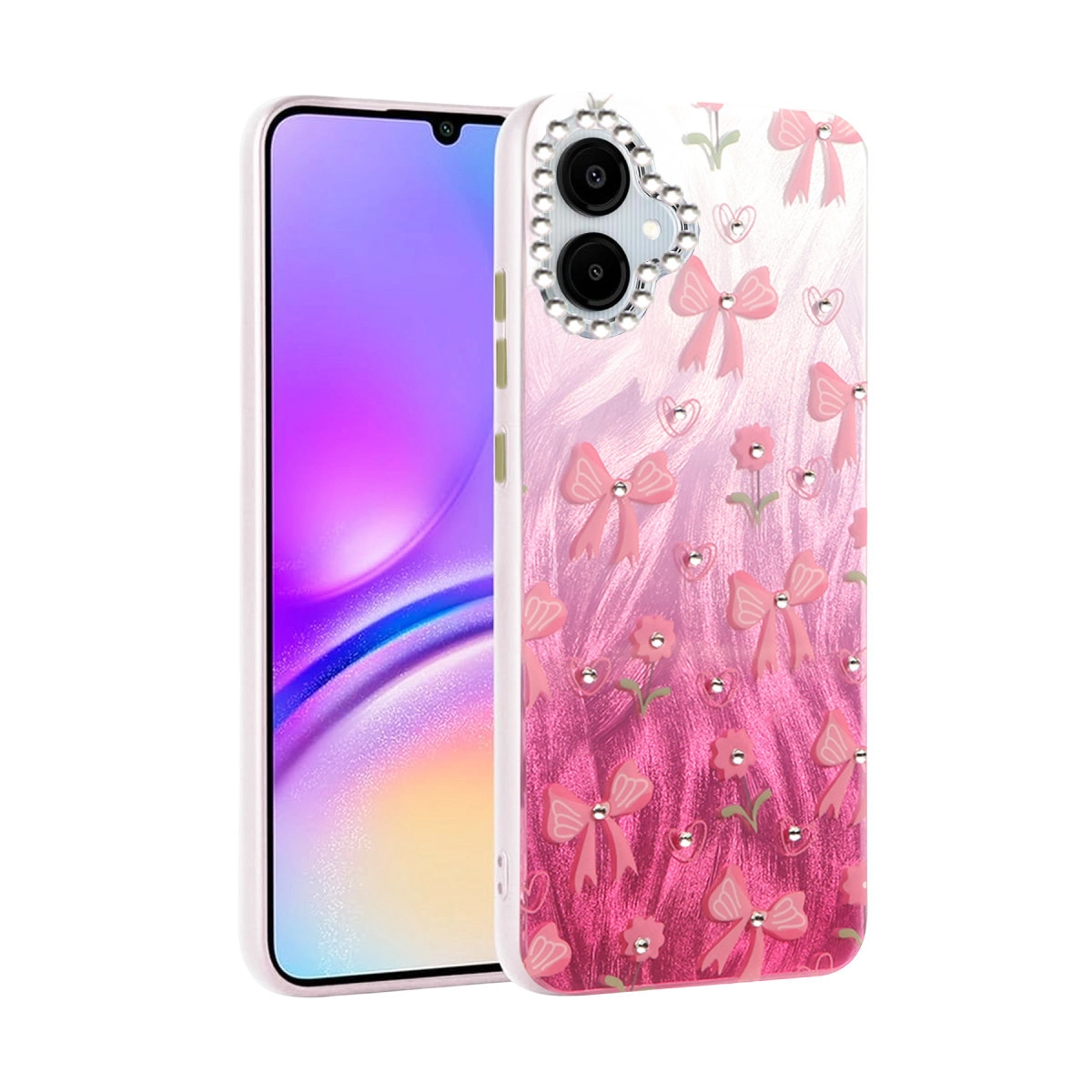 NEWFACE Samsung Galaxy A06 Uyumlu Blade Aynalı Desenli Kapak Telefon Kılıfı Çok Renkli