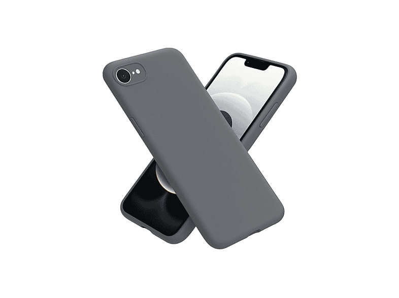 NEWFACE iPhone 16E Uyumlu First Silikon Telefon Kılıfı Gri