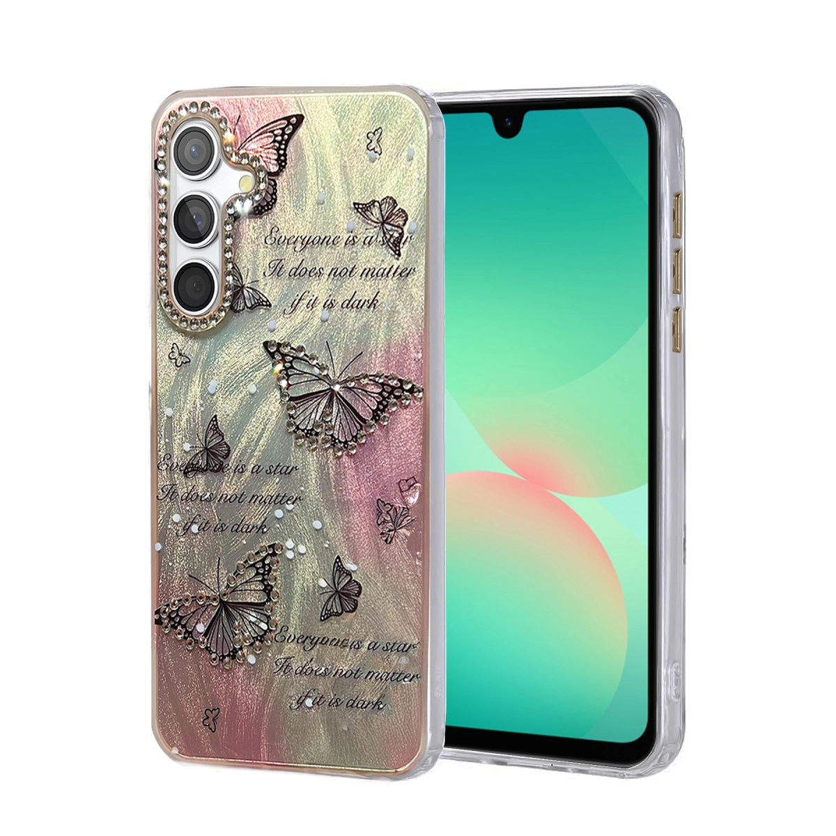 NEWFACE Samsung Galaxy A26 Uyumlu Blade Aynalı Desenli Kapak Telefon Kılıfı Çok Renkli
