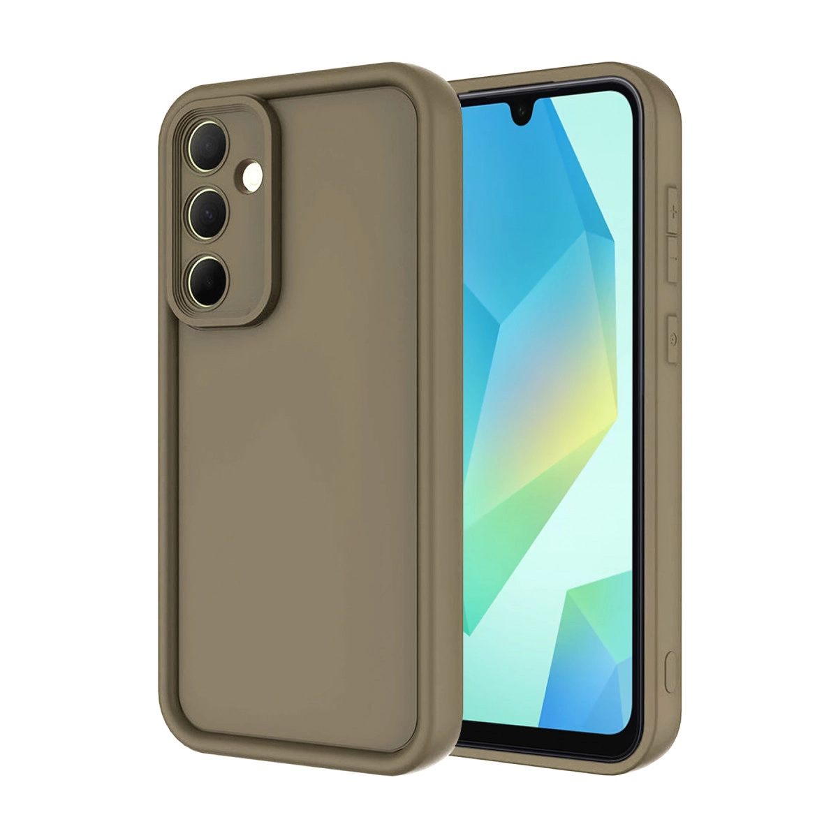 NEWFACE Samsung Galaxy A16 5G Uyumlu Viera Silikon Telefon Kılıfı Kahverengi