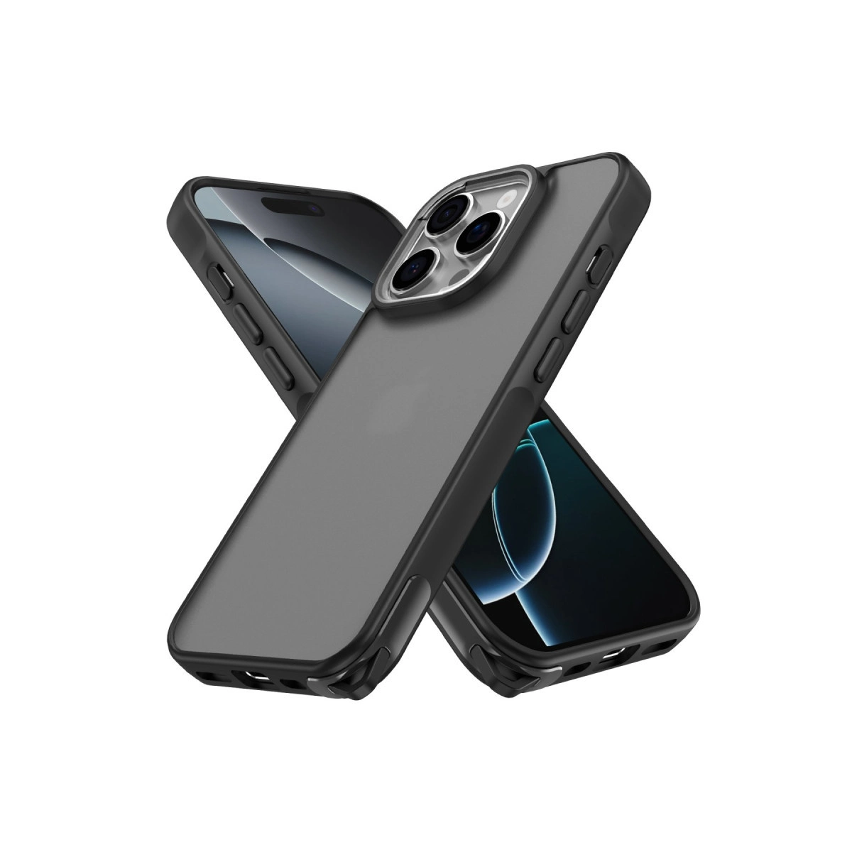 NEWFACE iPhone 16 Pro Max Uyumlu Elegant Telefon Kılıfı Siyah