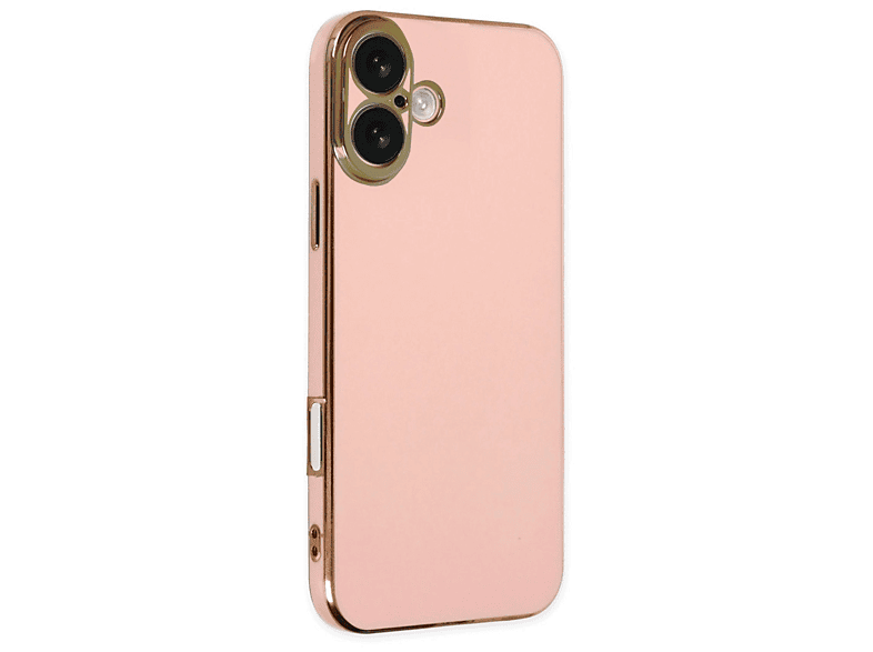NEWFACE iPhone 16 Uyumlu Volet Silikon Telefon Kılıfı Pembe