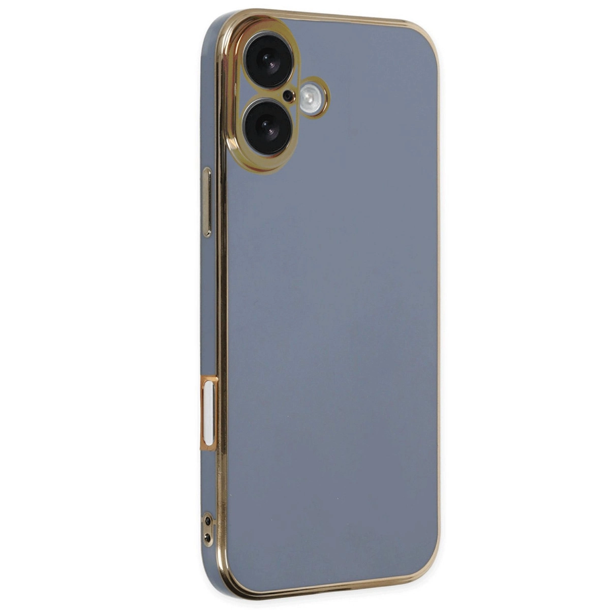 NEWFACE iPhone 16 Uyumlu Volet Silikon Telefon Kılıfı Mavi