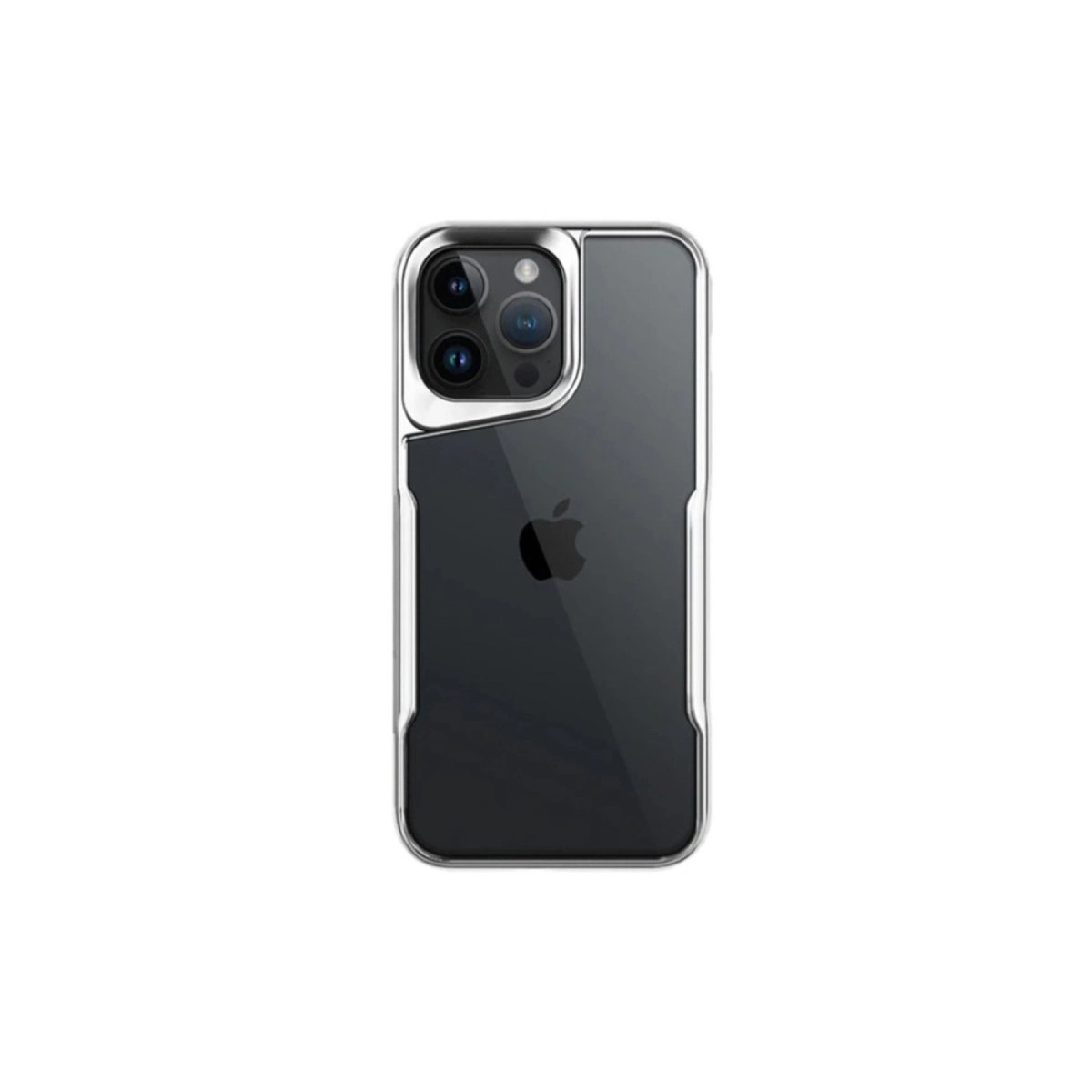 NEWFACE iPhone 16 Pro Max Uyumlu Boyi Silikon Telefon Kılıfı Gümüş