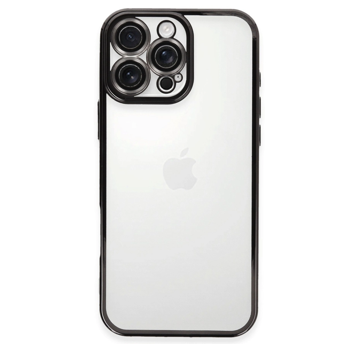 Dört kameralı iPhone'un arkası ve Apple logosu.