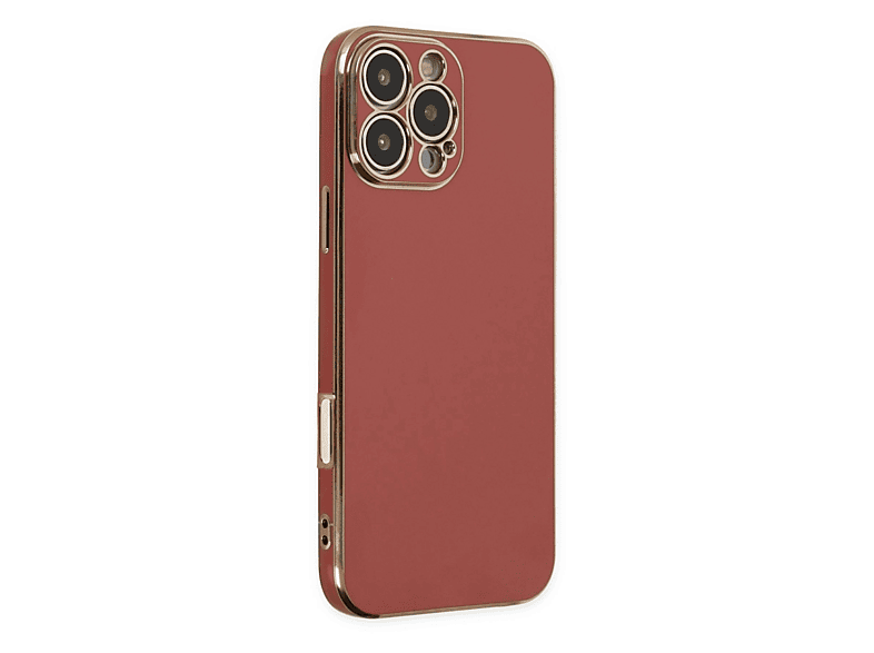 NEWFACE iPhone 16 Pro Uyumlu Volet Silikon Telefon Kılıfı Kırmızı
