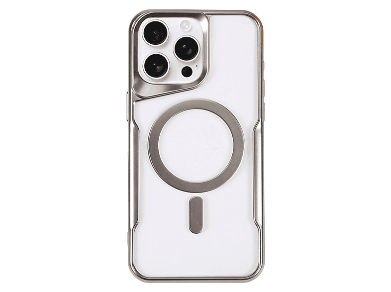 EVIMDEYOKYOK Apple İphone 16 Pro Max Kılıf Boyi Magsafe Silikon Kapak - Gümüş Telefon Kılıfı Çok Renkli