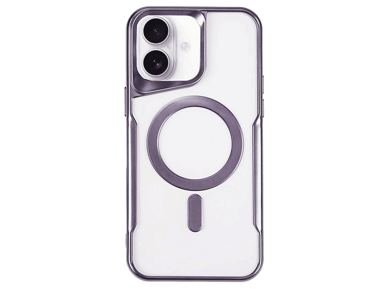 NEWFACE iPhone 16 Plus Uyumlu Boyi Magsafe Silikon Kapak Telefon Kılıfı Derin Mor