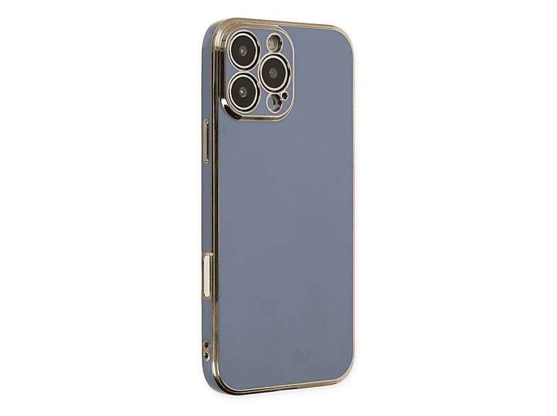 NEWFACE iPhone 16 Pro Max Uyumlu Volet Silikon Telefon Kılıfı Mavi