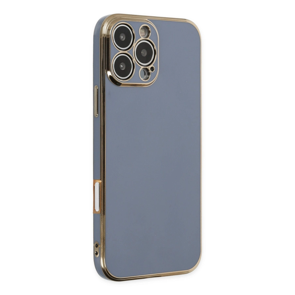 NEWFACE iPhone 16 Pro Uyumlu Volet Silikon Telefon Kılıfı Mavi