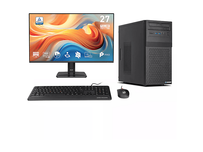 ANKERMANN-PC Business Office Work Komplett Set, PC Komplettsystem mit ...