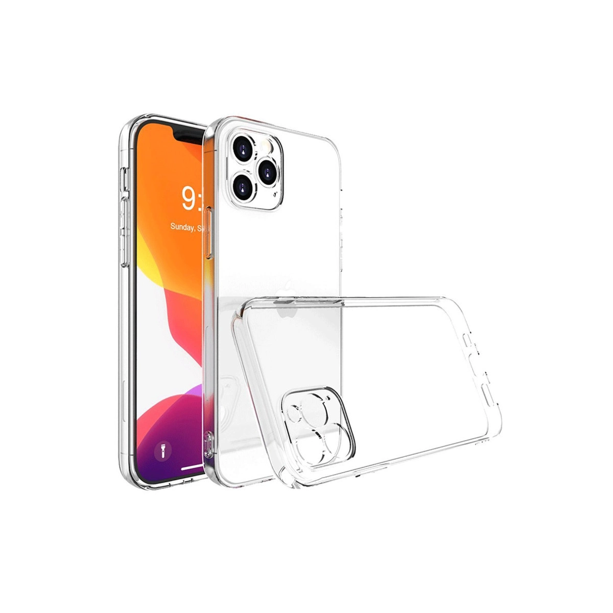 NEWFACE iPhone 16 Pro Uyumlu Lüx Şeffaf Silikon Telefon Kılıfı Şeffaf