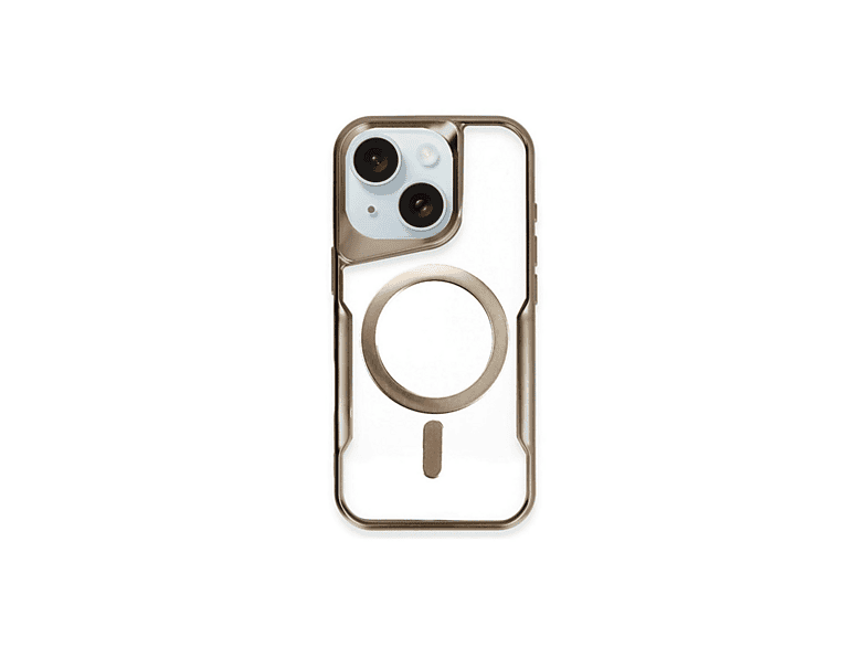 NEWFACE iPhone 15 Plus Uyumlu Boyi Magsafe Silikon Kapak Telefon Kılıfı Kahverengi