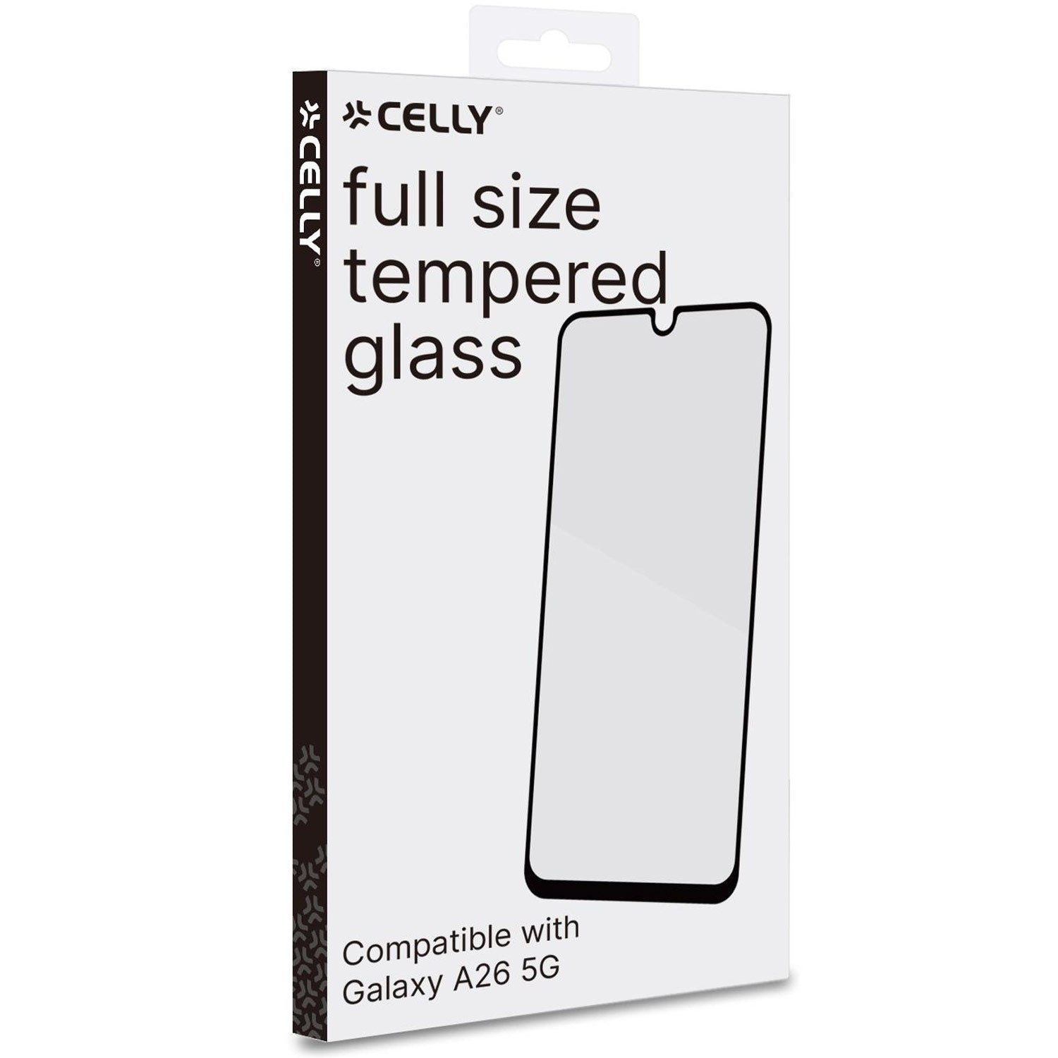 Scatola per una protezione schermo in vetro temperato full size per Galaxy A26 5G.