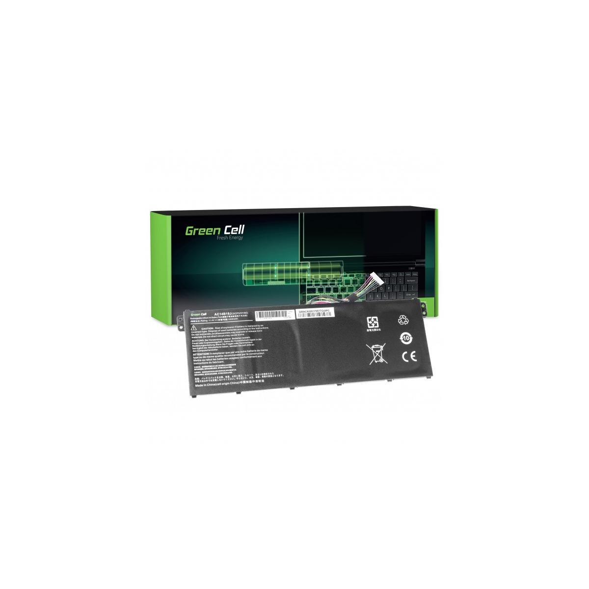 Bateria laptopa Green Cell przed pudełkiem z motywem klawiatury.