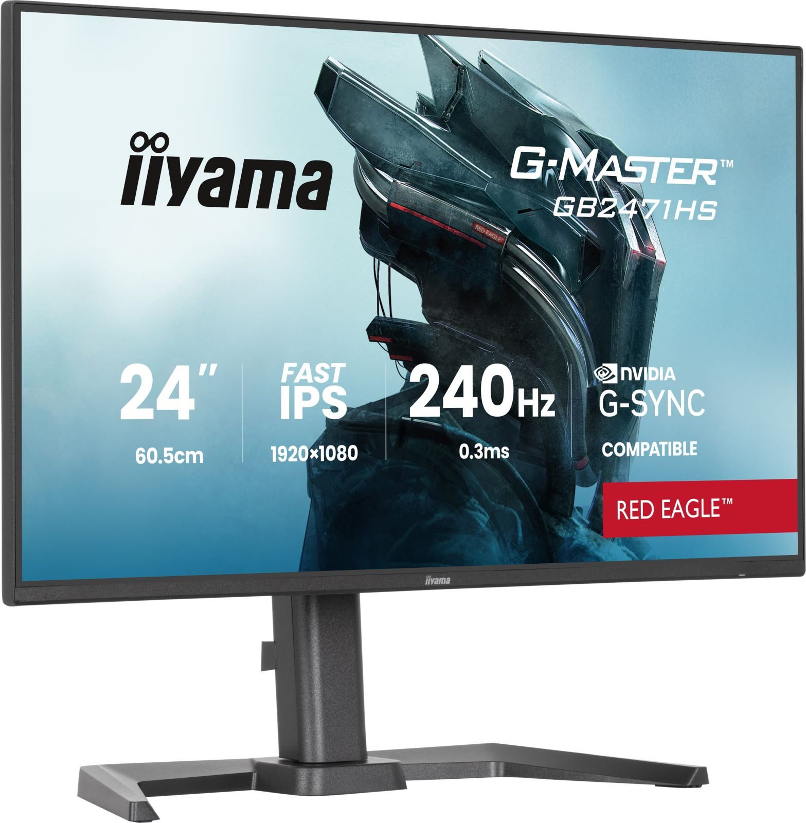 Monitor gamingowy 24 cale, 240Hz, 0,3ms, kompatybilny z G-SYNC.