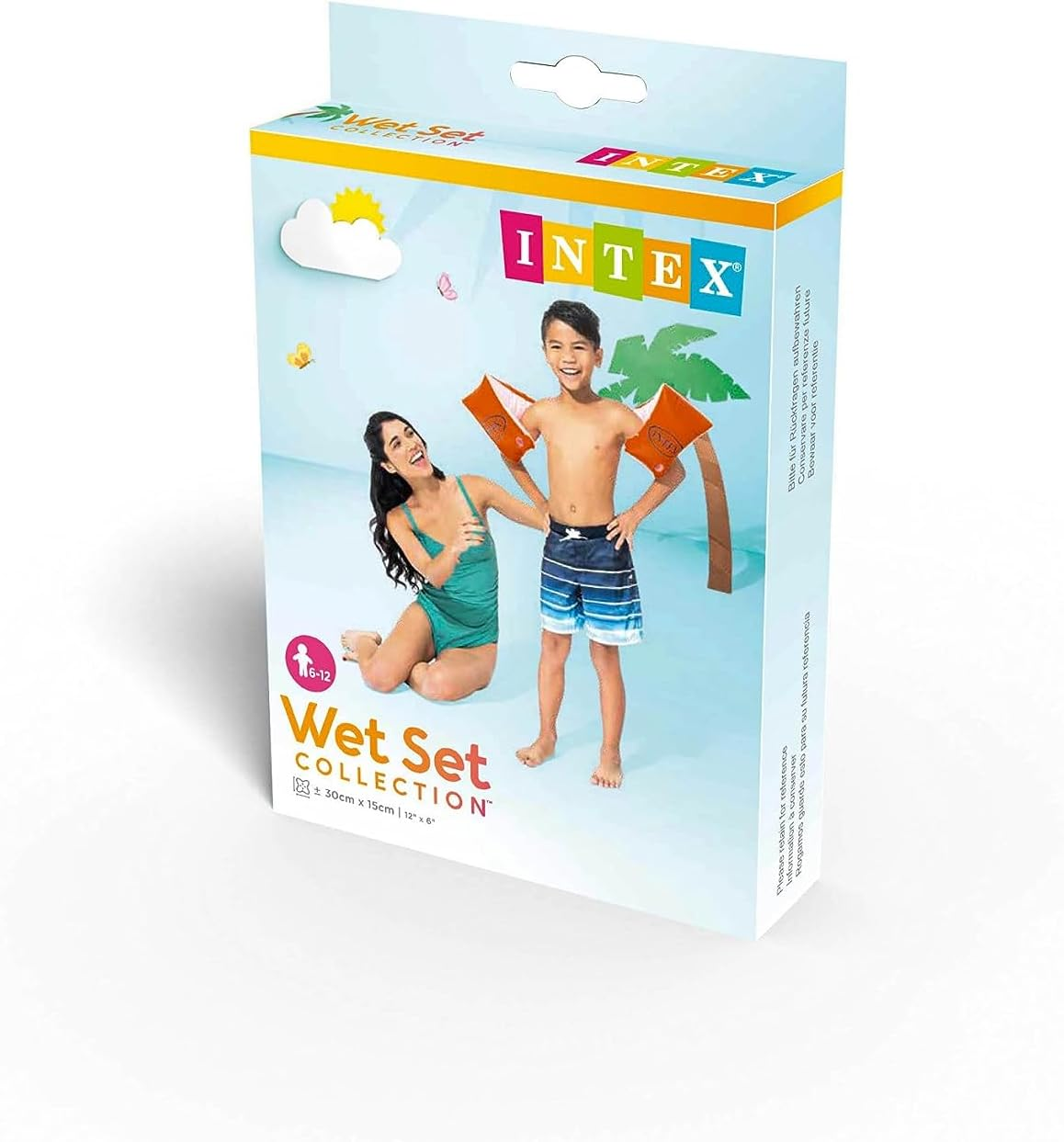 Verpackung für Intex Wet Set mit Frau und Kind, Armschwimmhilfen