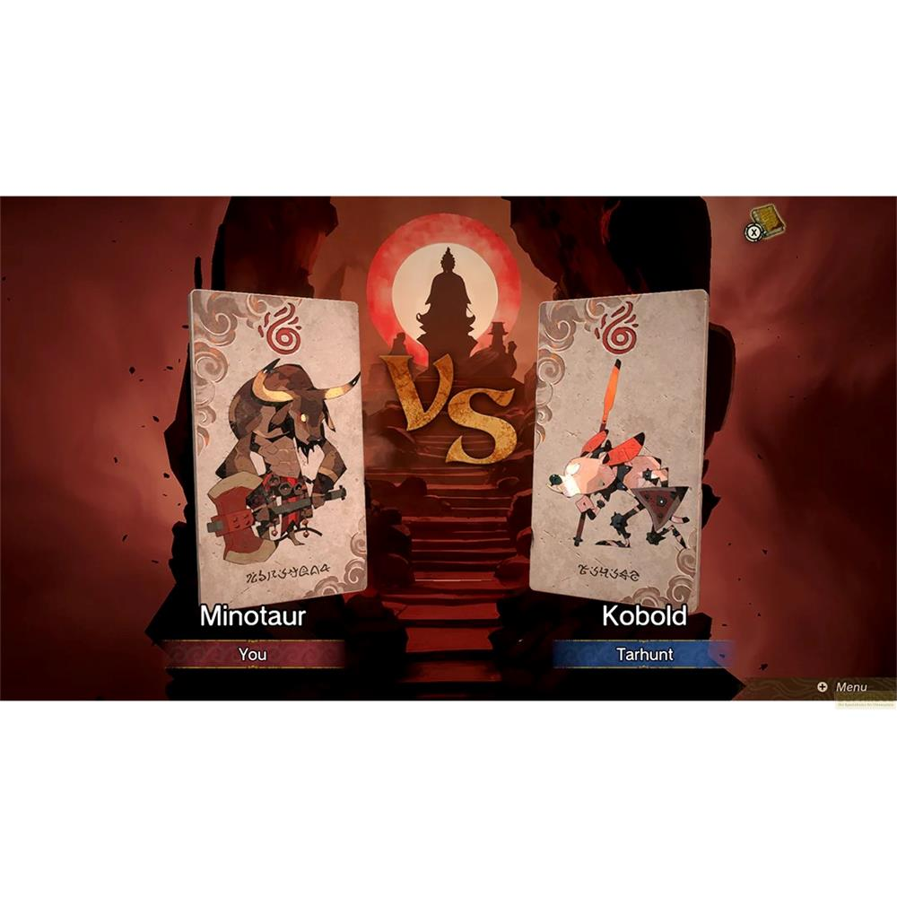 Les cartes Minotaure et Kobold se font face. Un symbole "VS" est au centre.