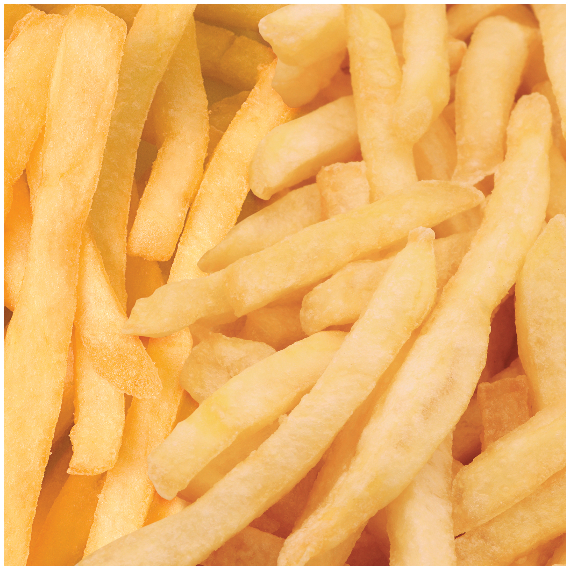 Close-up van gouden, knapperige frietjes.