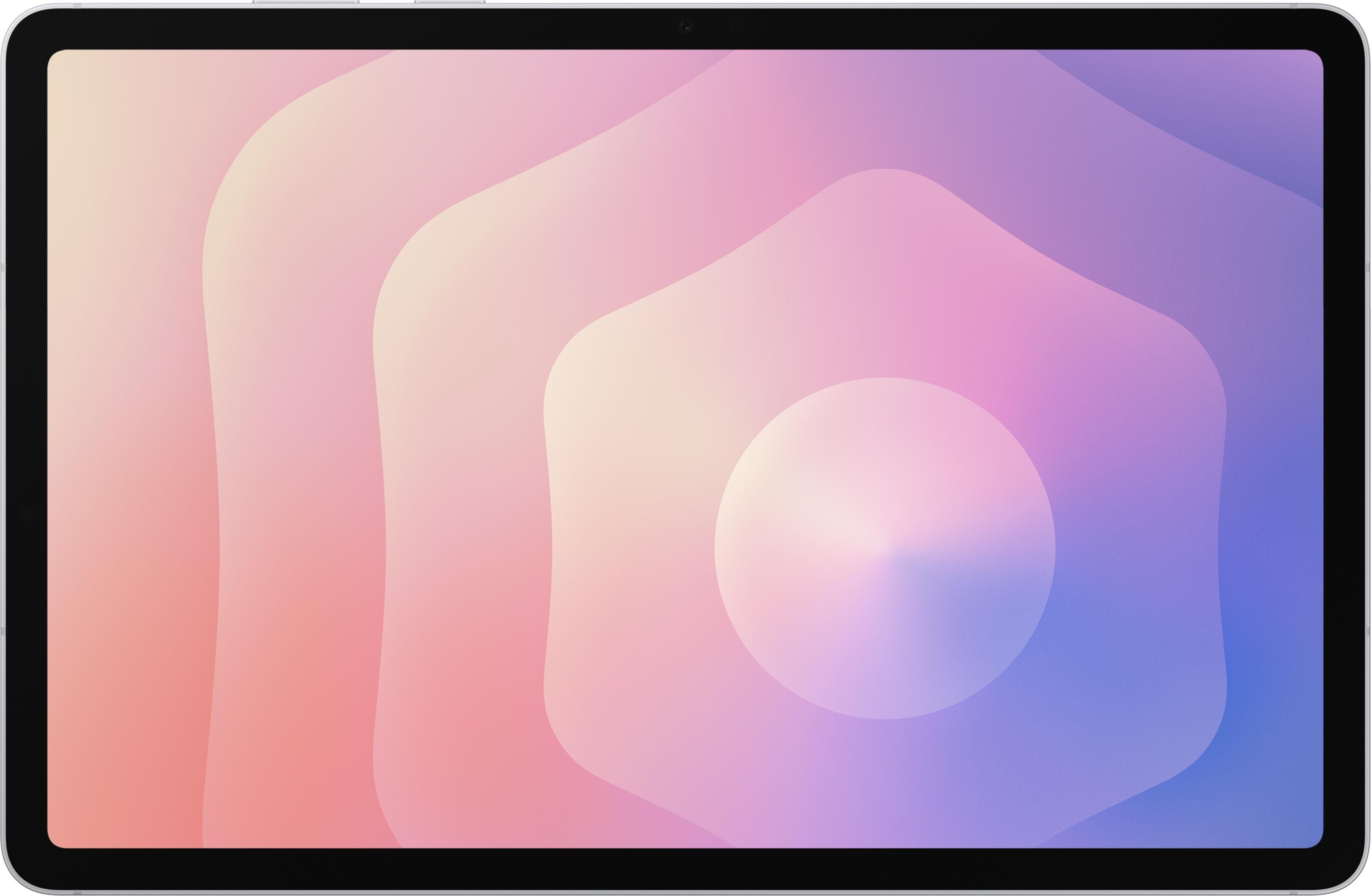 Abstrakcyjne tło z nakładającymi się kształtami w pastelowych odcieniach różu, żółci i fioletu.