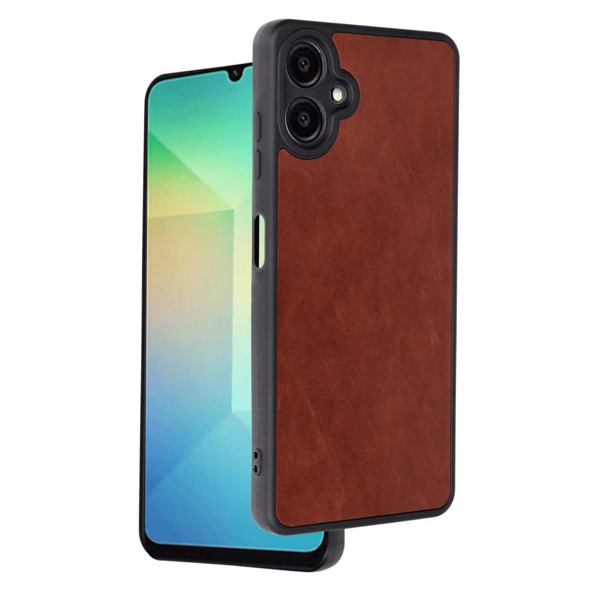 NEWFACE Samsung Galaxy A06 Uyumlu Aras Deri Kapak Telefon Kılıfı Bordo