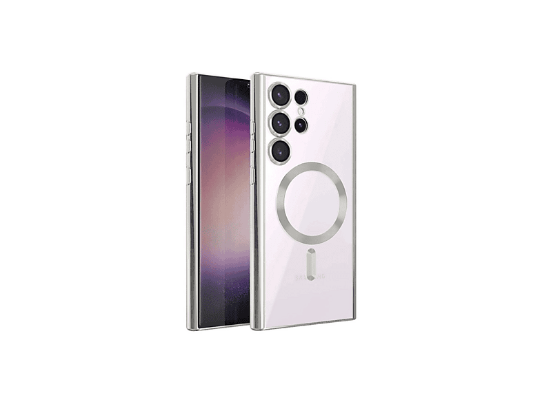 NEWFACE Samsung Galaxy S23 Ultra Uyumlu Kross Magneticsafe Telefon Kılıfı Titanyum Gri
