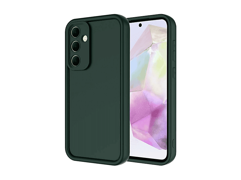 NEWFACE Samsung Galaxy A26 Uyumlu Viera Silikon Telefon Kılıfı Koyu Yeşil