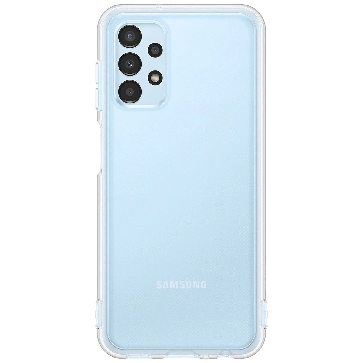 NEWFACE Samsung Galaxy A13 4G Uyumlu Lüx Şeffaf Silikon Telefon Kılıfı Şeffaf
