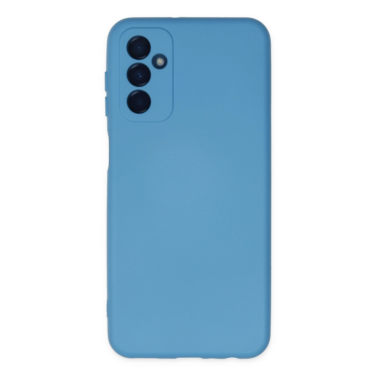 NEWFACE Samsung Galaxy M23 Uyumlu Nano İçi Kadife Silikon Telefon Kılıfı Mavi