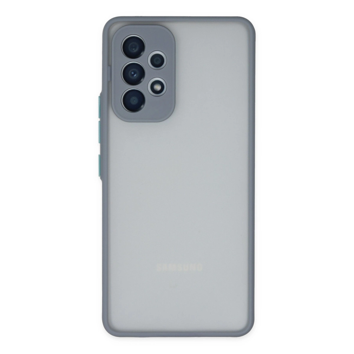NEWFACE Samsung Galaxy A53 5G Uyumlu Montreal Silikon Kapak Telefon Kılıfı Gri