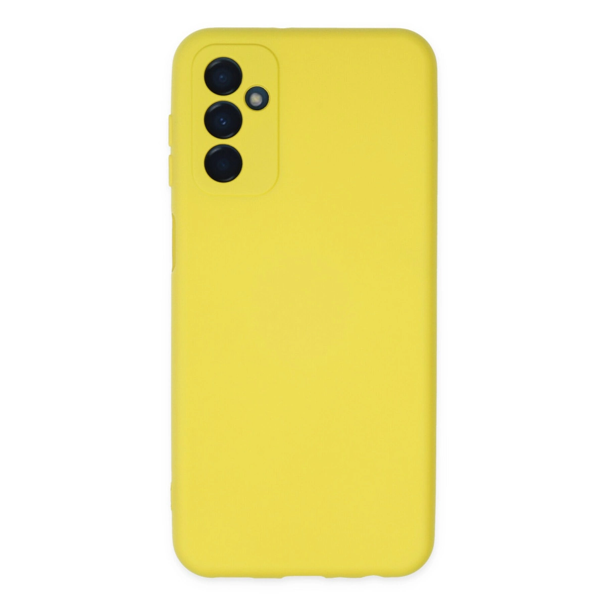 NEWFACE Samsung Galaxy M23 Uyumlu Nano İçi Kadife Silikon Telefon Kılıfı Sarı