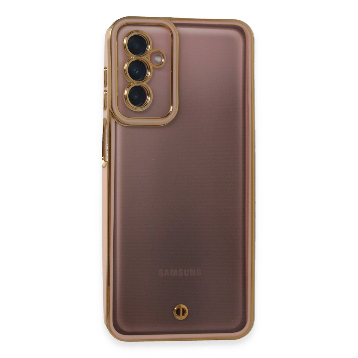 NEWFACE Samsung Galaxy M23 Uyumlu Liva Lens Silikon Telefon Kılıfı Pudra