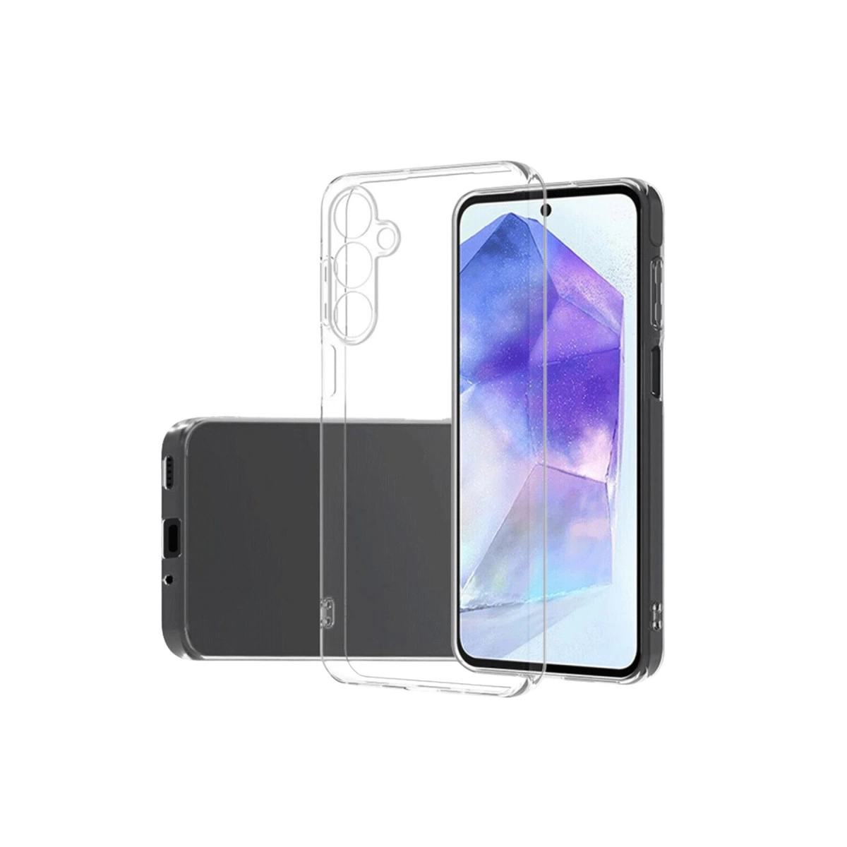 NEWFACE Lüx Samsung Galaxy A26 Uyumlu Silikon Telefon Kılıfı Şeffaf